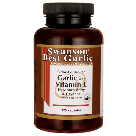 Swanson Garlic with Vitamin E, Hawthorn Berry & Cayenne 120 (The Best Prenatal Vitamins Uk)