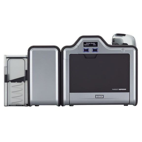 HID Fargo HDP5000 Single-Side ID Card Printer with Lamination – Retransfer Printing – P/N 89004