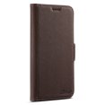 thumbnail image 4 of Wallet Case for iPhone 16 with Card Slots for Men Women, Crosshatch PU Leather,Compatible with MagSafe Wireless Charging Magnetic Leather Flip Folio Cover Case for iPhone 16,Brown, 4 of 10
