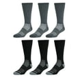 thumbnail image 2 of Wrangler Wool Blend Work Socks for Men, Size 6-12, Charcoal/Black, 6 Pairs, 2 of 8