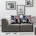 thumbnail image 2 of nygtbtfer Pillow Cover American Flag Decor Decorations Red Cushion Case for Sofa Couch White, 2 of 7