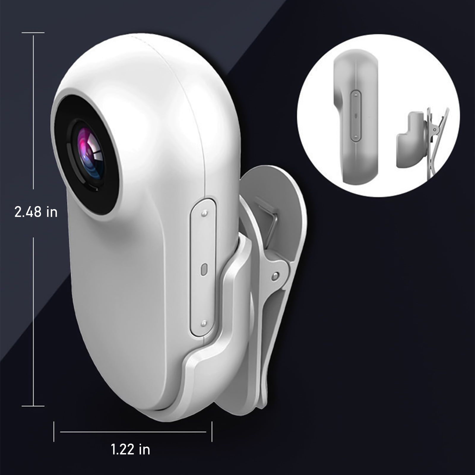 Mini 1080P Sports Camera, Small Thumb Camera with Display, Portable Travel Vlog Camera for Hands-Free Video Recording, Clip-On Selfie Camera for Life Moments