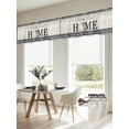 thumbnail image 2 of Sweet Home Window Valance, Black Buffalo Plaid Wood 2 Pack Decorative Curtain for Small Windows, Light Filtering Valance with 3” Rod Pocket, 60"W x 18"L, 2 of 9