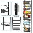 thumbnail image 6 of VyGrow over the Door Pantry Organizer, 8-Tier over the Door Organizer with Adjustable Basket, Pantry Organization for Kitchen, Spice Rack, Black, 6 of 6