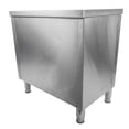 thumbnail image 5 of GELUOXI Stainless Steel Work Table with Cabinet 31.5"x19.6",Commercial Kitchen Workbench with Sliding Doors for Prep Work, Heavy Duty Prep Table for Restaurant,Garage,Warehouse, 5 of 9