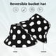 thumbnail image 2 of Balery Black and White Polka Dot Sombreros para el sol para hombre y mujer, sombrero de pescador con UPF 50+, 2 of 6