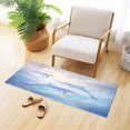 thumbnail image 6 of Haosy Dolphin in Glowy Sea Bathroom Rugs Non Slip Absorbent Soft Plush Quick Dry Bath Mat, 39"x20", 6 of 8