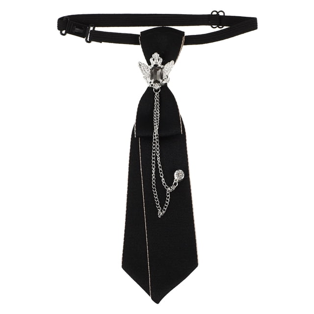 KAKOWELY Corbata de poliéster pre-atada, exquisita corbata para bodas y fiestas, para hombres y mujeres (dije de águila de dos cabezas)