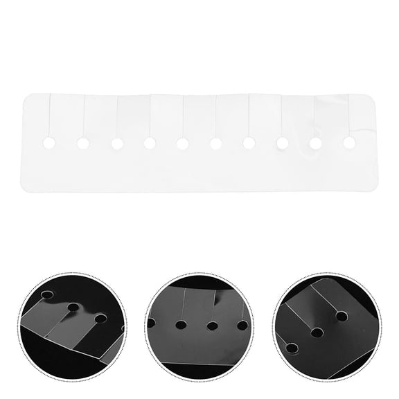 Milisten Hair Extension Tapes Heat Shield Guards Transparent PVC 20pcs