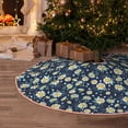 thumbnail image 5 of Rateoe Daisy Floral B Pattern Christmas Tree Skirt with Ties , Christmas Tree Decorations, Farmhouse Christmas Decor Xmas Holiday Decorations-48", 5 of 6