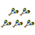 thumbnail image 1 of Maracas Hand Percussion Rattles, Wooden Rumba Shaker Musical Instrument for Kids Adults, Set of 10,10 x sand hammer, 1 of 7