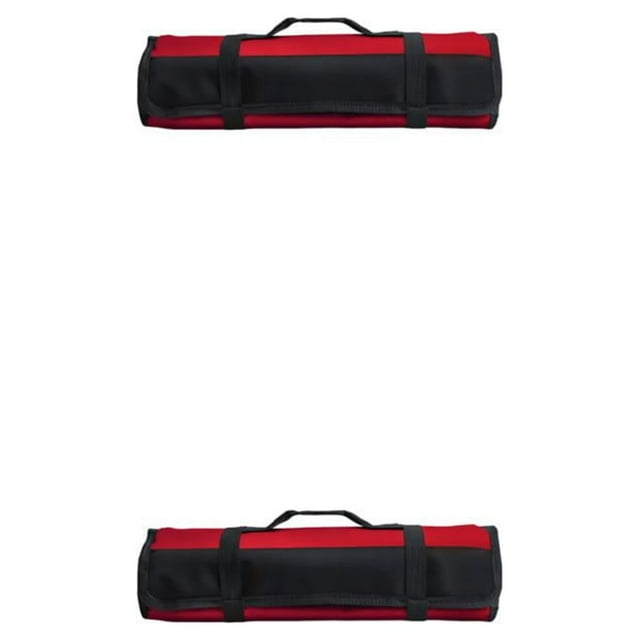 Guardoinrt Chef Bag Portable Tool Storage For Culinary Enthusiasts Heavy Duty Roll-up Tool Storage Bag red 2Set