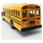 Kinsfun 6 Inch Yellow School Bus Diecast Model Play Vehicle, 3+ Yrs, 11.41 oz