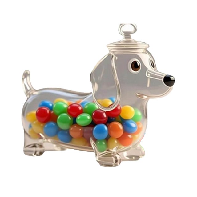 Leodye 1PCS Pot de Rangement pour Friandises pour Animaux, Récipient Hermétique pour Aliments / Sans BPA
