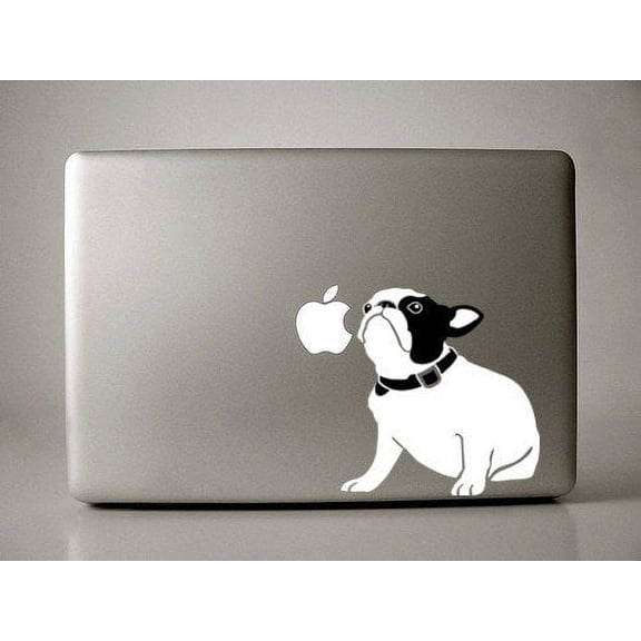 Bella the French Bulldog Sitting Decal for 13" Macbook