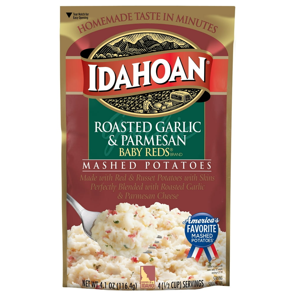 Idahoan Baby Reds® w/Roasted Garlic & Parm Mashed Potatoes, 4.1 oz