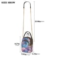 thumbnail image 2 of FORMRS Crossbody Bag for Women Quilted Travel Shoulder Cell Phone Purse with Chain Strap Handbag, Pink Marble Pattern, 2 of 7