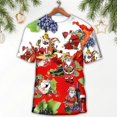 thumbnail image 1 of Nuevas camisetas para hombres con estampado de muñeco de nieve de Navidad en 3d, camisetas de manga corta Harajuku, ropa informal de verano para hombres, camiseta holgada de gran tamaño, 1 of 4