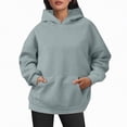 thumbnail image 2 of Towmus Oversized Hoodies for Women Fall Fleece Hooded Sweatshirts Pullover Womens Tops with Pocket, 2 of 5