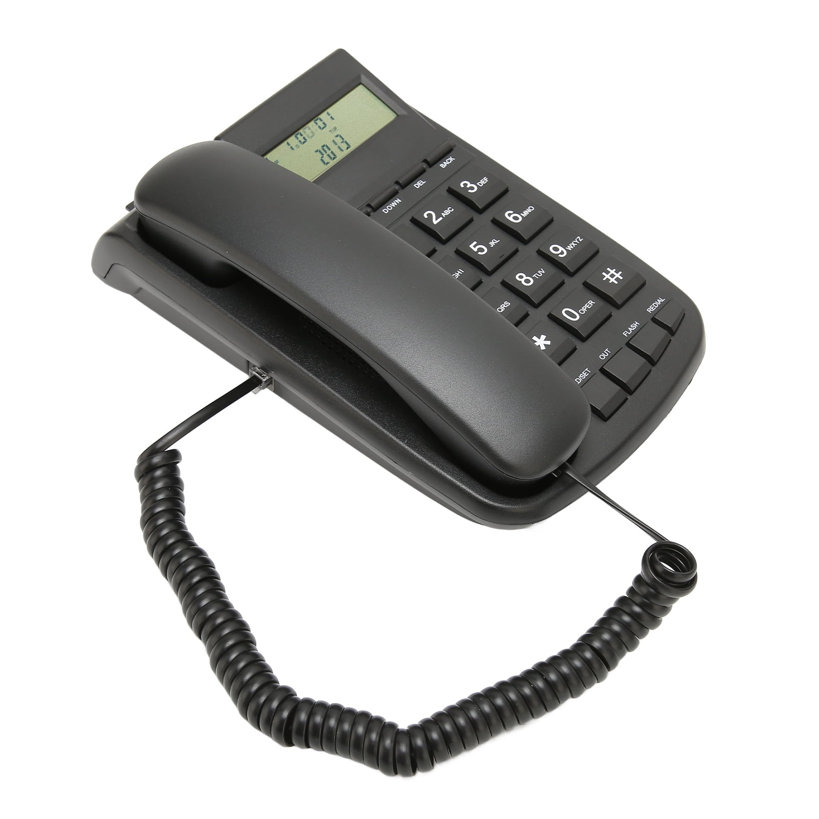 FAGINEY Corded Telephone,Desktop Landline Phone,Corded Phone Caller ID Large Buttons Volume