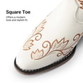 thumbnail image 3 of DREAM PAIRS Women's Mid-Calf Cowboy Boots Embroidered Western Boots with Square Toe Classic Chunky Heel Vegan Leather Boots, 3 of 9