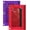 Purple+Red, variant on 3 Ring Binder Pencil Pouches Pack of 2, Stationery Storage Bags with Zipper - Pencil Case with Double Pocket and Mesh Window