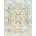 thumbnail image 2 of Estate Transitional 7.5' x 10' Gray and Teal Polyester Indoor Area Rug, 2 of 7