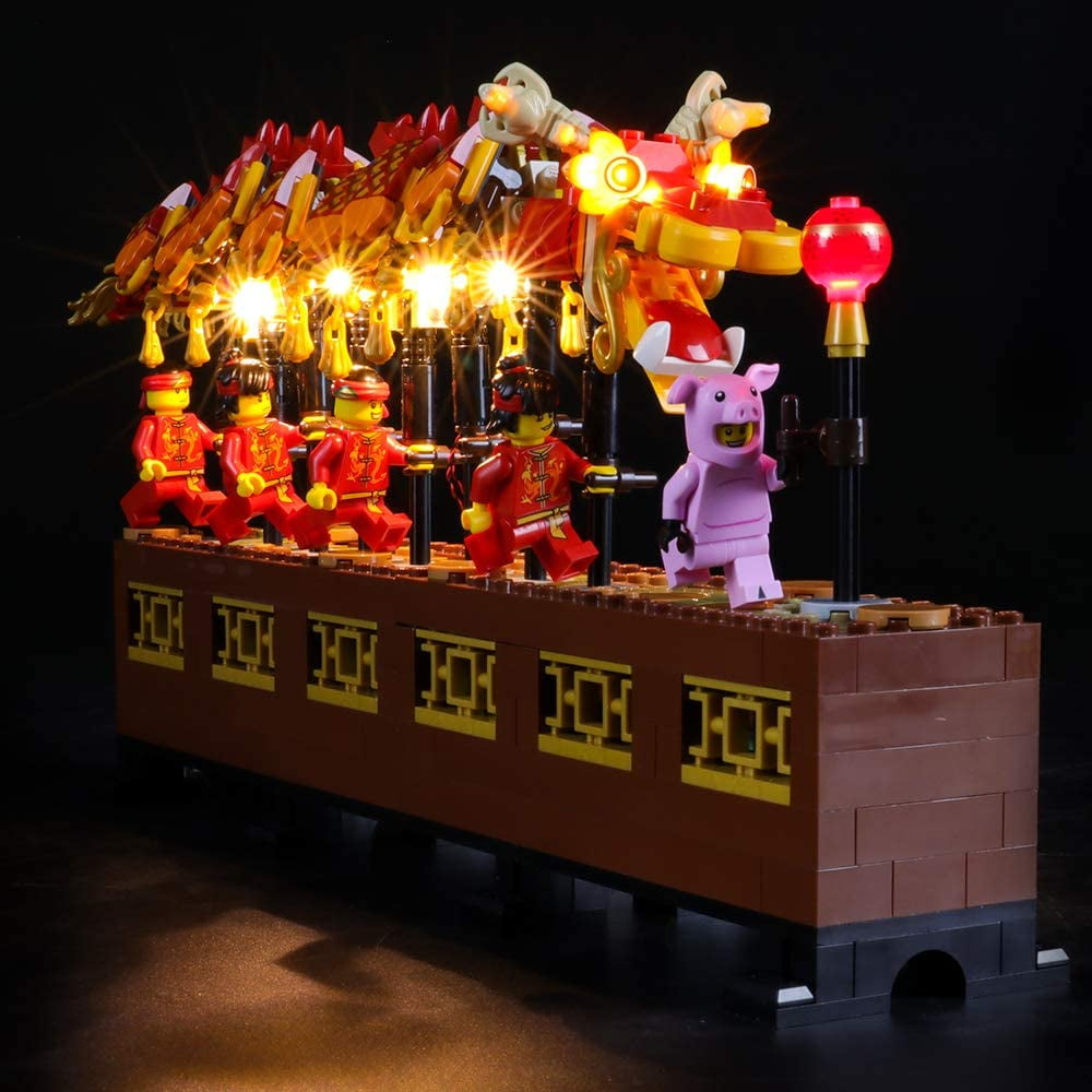 Briksmax Led Lighting Kit for Dragon Dance Compatible with Lego 80102 Building Blocks Model Not Include The Lego Set Walmart
