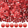 thumbnail image 1 of Uxcell Paquete de 4 Lentejuelas Redondas Planas Sueltas de 6 mm para Manualidades para Proyectos de Bricolaje/Coser [Rojo], 1 of 6