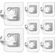 thumbnail image 1 of 8 Pack No Drill Adhesive Curtain Rod Holder Hooks, 1 of 5