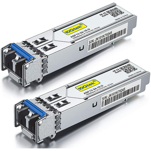 1.25G SFP Transceiver 1000Base-LX 1310nm SMF up to 10 km for Cisco GLC-LH-SMD Meraki MA-SFP-1GB-LX10 Ubiquiti Mikrotik