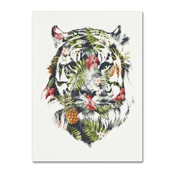 Trademark Fine Art 'Tropical Tiger' Canvas Art by Robert Farkas