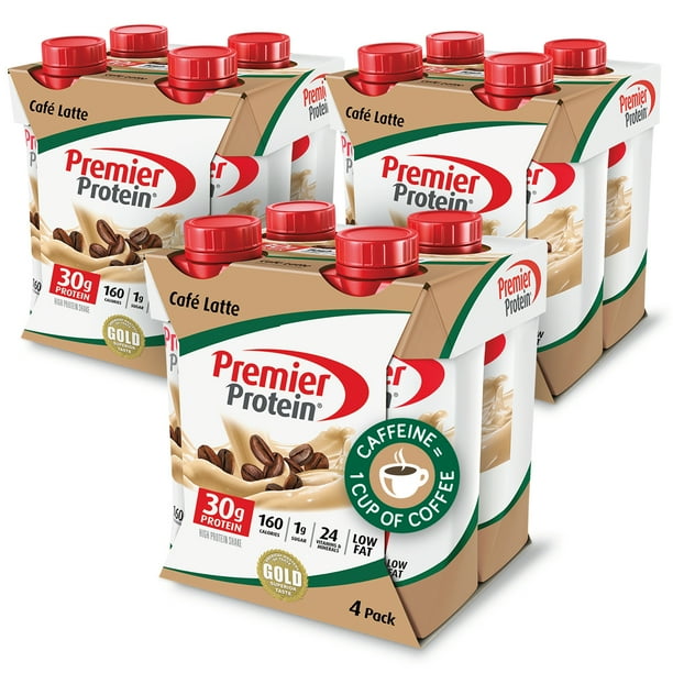 Premier Protein Shake, Cafe Latte, 30g Protein, 11 Fl Oz, 12 Ct
