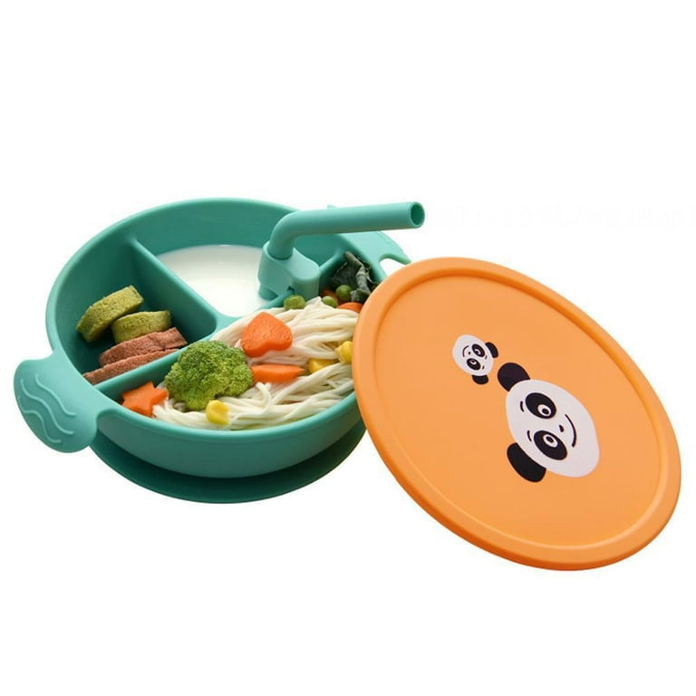 Baby Silicone Divided Plate Bowl Baby Supplementary Food Tableware