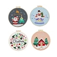 thumbnail image 2 of Abbracc Christmas Embroidery Kit for Adult Material Package Xmas Hand Embroidery Set Santa Claus, 2 of 9