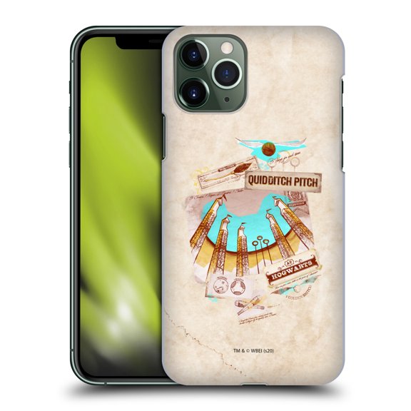 Head Case Designs Officially Licensed Harry Potter Deathly Hallows XXI Quidditch Pitch Hard Back Case Compatible with Apple iPhone 11 Pro