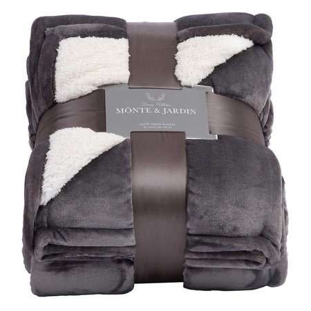 Amazon.com: Monte & Jardin Queen Gray Jacquard Velvet ...