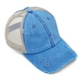 thumbnail image 2 of Fgnfyis Womens Ponytail Baseball Cap High Messy Bun Hat Quick Drying Mesh Visor Adjustable Sun Sky Blue One Size, 2 of 3