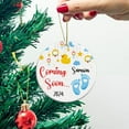 thumbnail image 4 of Baby Coming Soon 2025 Ceramic Ornament, Personalized Baby Bump First Christmas Ornament, Pregnancy Announcement Ornament Gift for Husband Grandparents Name New Baby Boy Girl Ornament Xmas 5qYiqz, 4 of 6