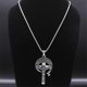 thumbnail image 4 of Vintage VENI CREATOR SPIRITUS Crucifix Cross Pendant Necklace Stainless Steel Grunge Male Chain Necklaces Jewelry collar, 4 of 5