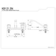 thumbnail image 2 of Kingston KB121 Two-Handle 2-Hole 8" Centerset Kitchen Faucet in Polished Chrome, 2 of 4
