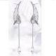 thumbnail image 1 of Aretes Alas De Angel Y Perla Cruzado Arete Trepador Malubero Malu1856, 1 of 3