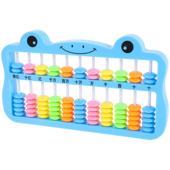 HEANUJJ Blue Plastic Abacus for Students Arithmetic Practice Math Education Tool