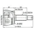 thumbnail image 2 of Febest OUTER CV JOINT 23X50X25 # 1210-LANA44 OEM 49500-2D012, 2 of 2