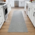 thumbnail image 4 of Ottomanson Hallway Runner Rug 2'7" x 31' Non-Slip Stain-Resistant Custom Size Carpet for Kitchen, Gray, 4 of 10