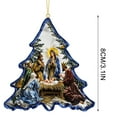 thumbnail image 3 of Christmas Transparent Pendant Nativity Scene Ornament,Flat Hanging Holiday Decoration for Christmas Tree Fireplace Wreath,Multifunctional Home Decor Gift for Family Friends Colleagues_B, 3 of 6