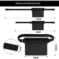 thumbnail image 5 of 2 pack Waterproof Pack - Cruise Essentials - Waterproof Pouch with Adjustable Waist Strap, Zipper Roll-Top Dry Bag for Phone, Keep Passport Valuables Dry for Beach Kayaking Boating（white,Only bags）, 5 of 5