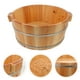 thumbnail image 2 of ColoMX Lavabo de madera para remojo de pies, cubo de spa para pedicura, barril para pedicura, tina de lavado, tina para uso doméstico, al aire libre y de viaje., 2 of 7