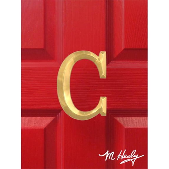 Michael Healy Designs MHMC1 Monogram Letter C Door Knocker, Brass