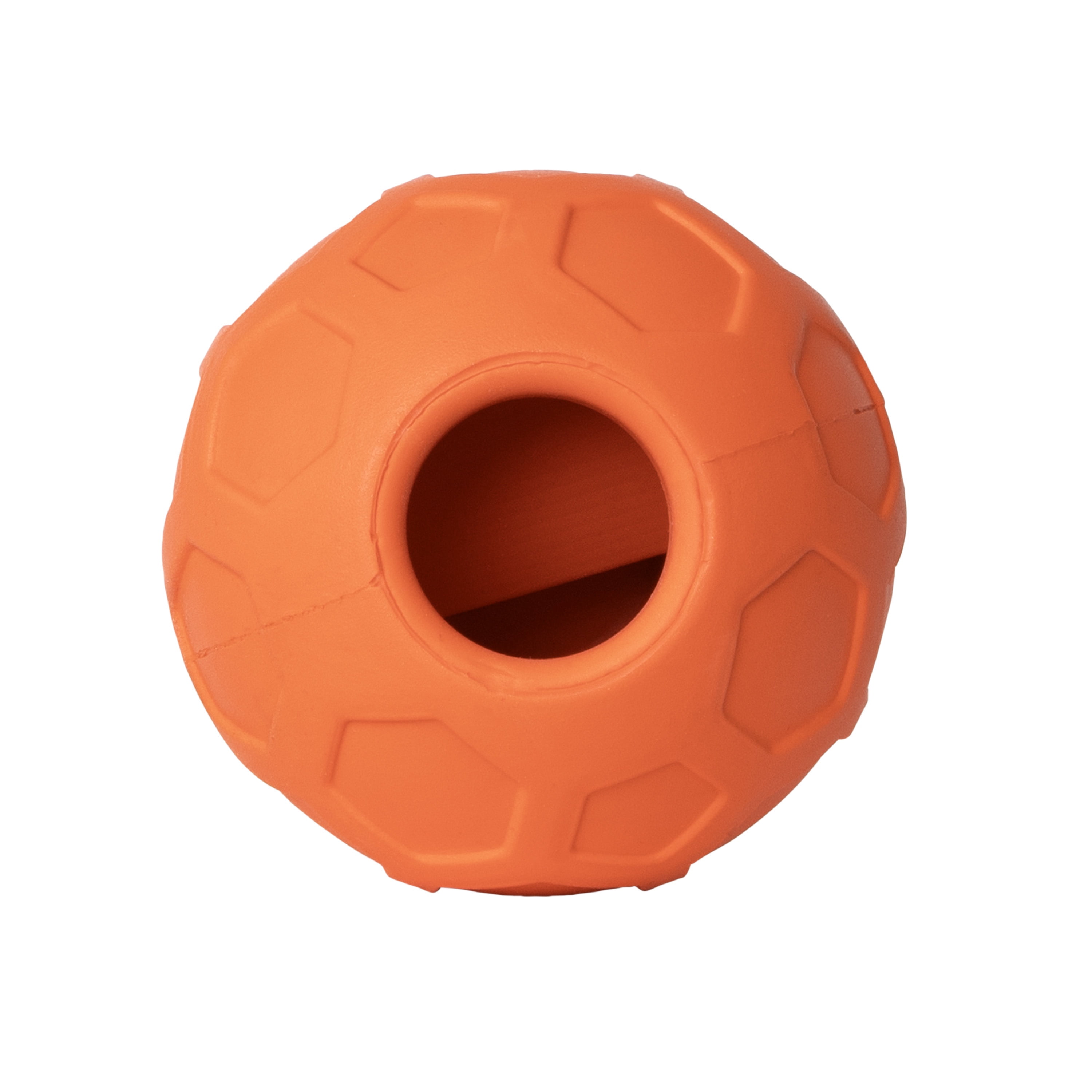 Chuckit! Tumble Teez Dog Treat Puzzle Toy, Medium, Orange – Treat & Chew Puzzle Pod for Dogs 20–60 lb, Pack of 1